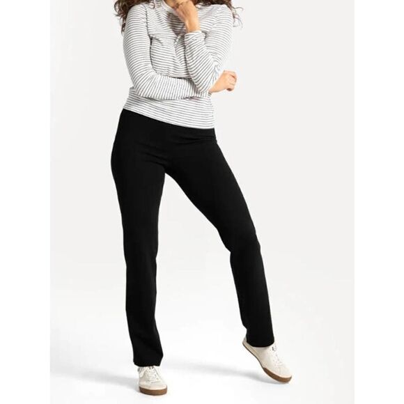 Betabrand Dress Pant Yoga Pants Straight-Leg Classic (Black) Sz. S - Picture 1 of 6
